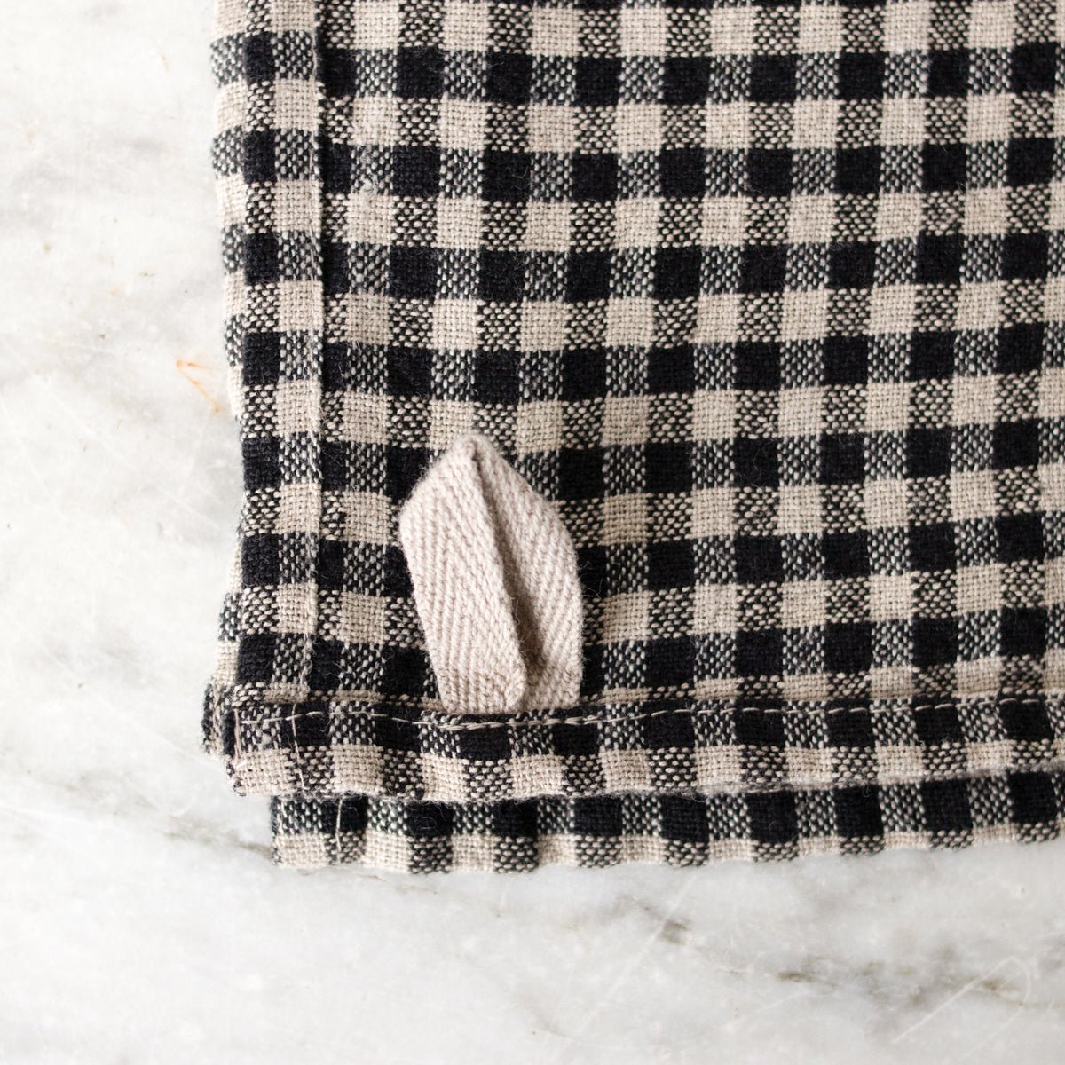 Pair of Gingham Linen Kitchen Towels - elsie green - textiles