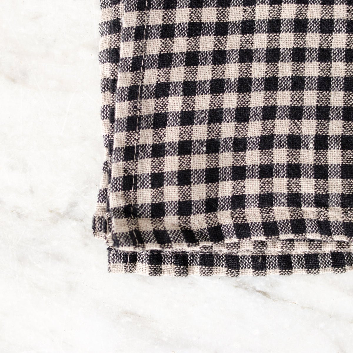Pair of Gingham Linen Kitchen Towels - elsie green - textiles