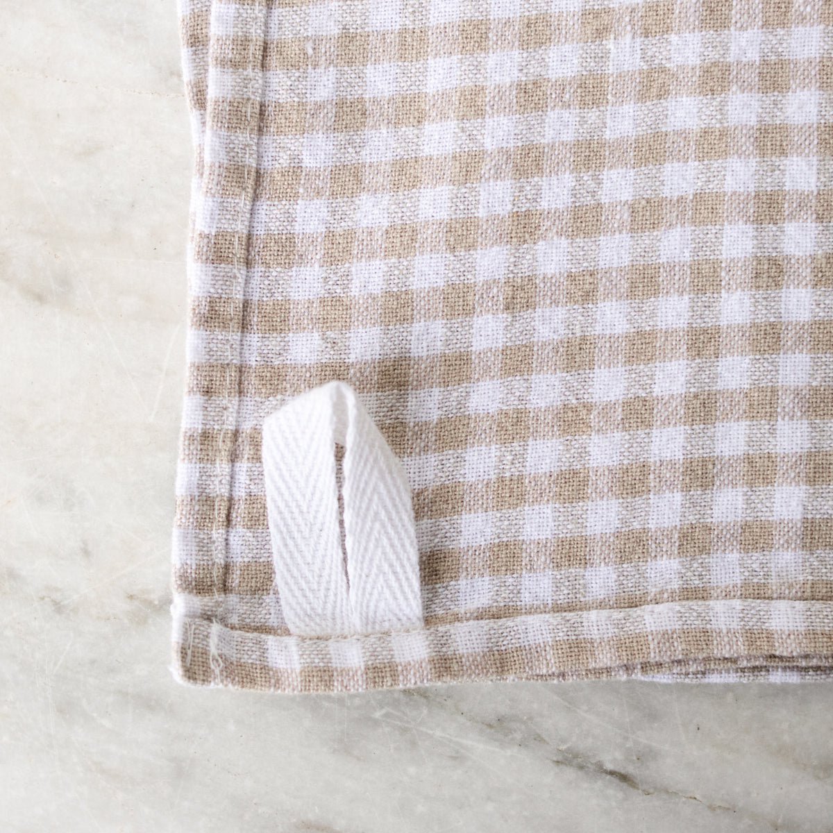 Pair of Gingham Linen Kitchen Towels - elsie green - textiles