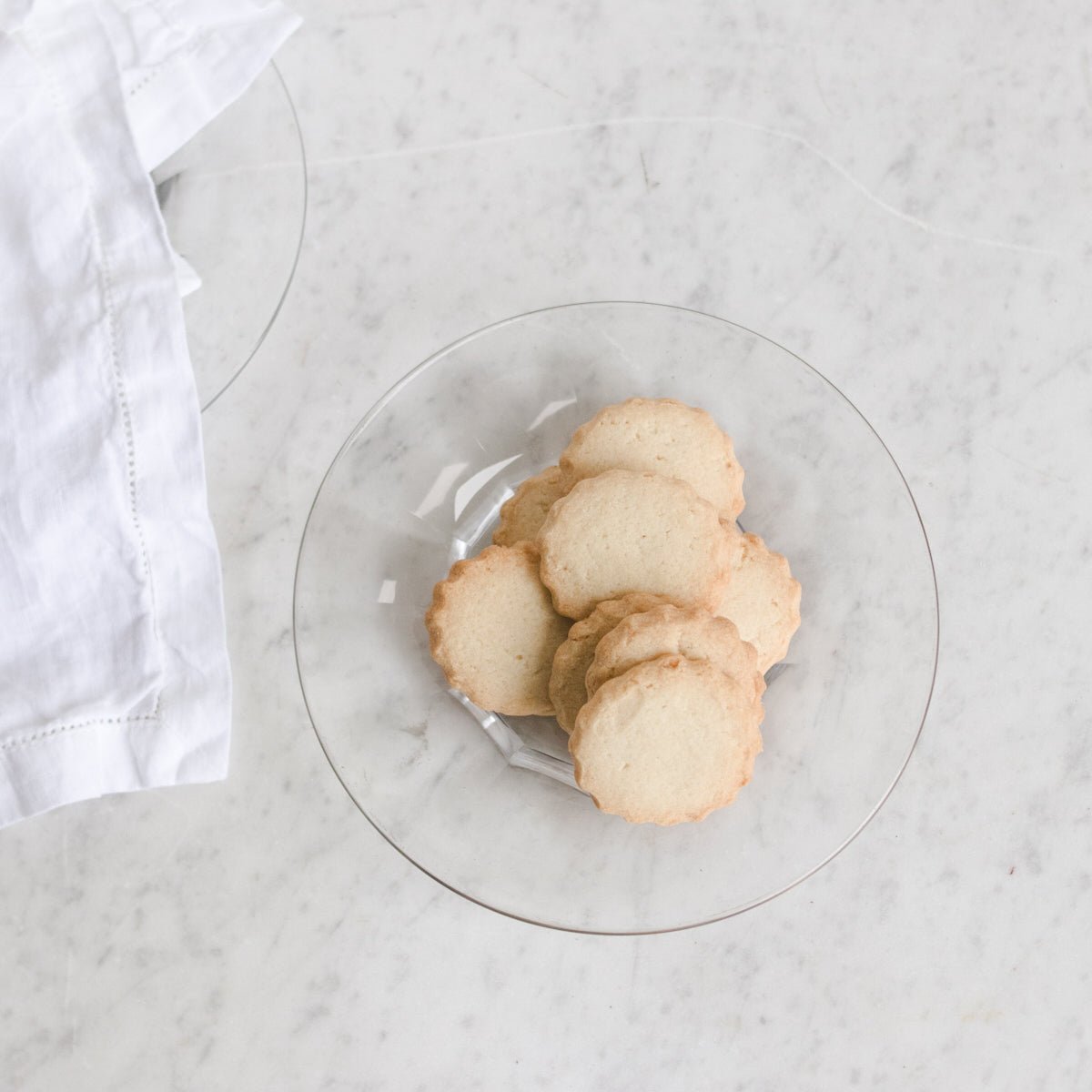 Pair Of Glass Dessert Plates - elsie green - The French Kitchen