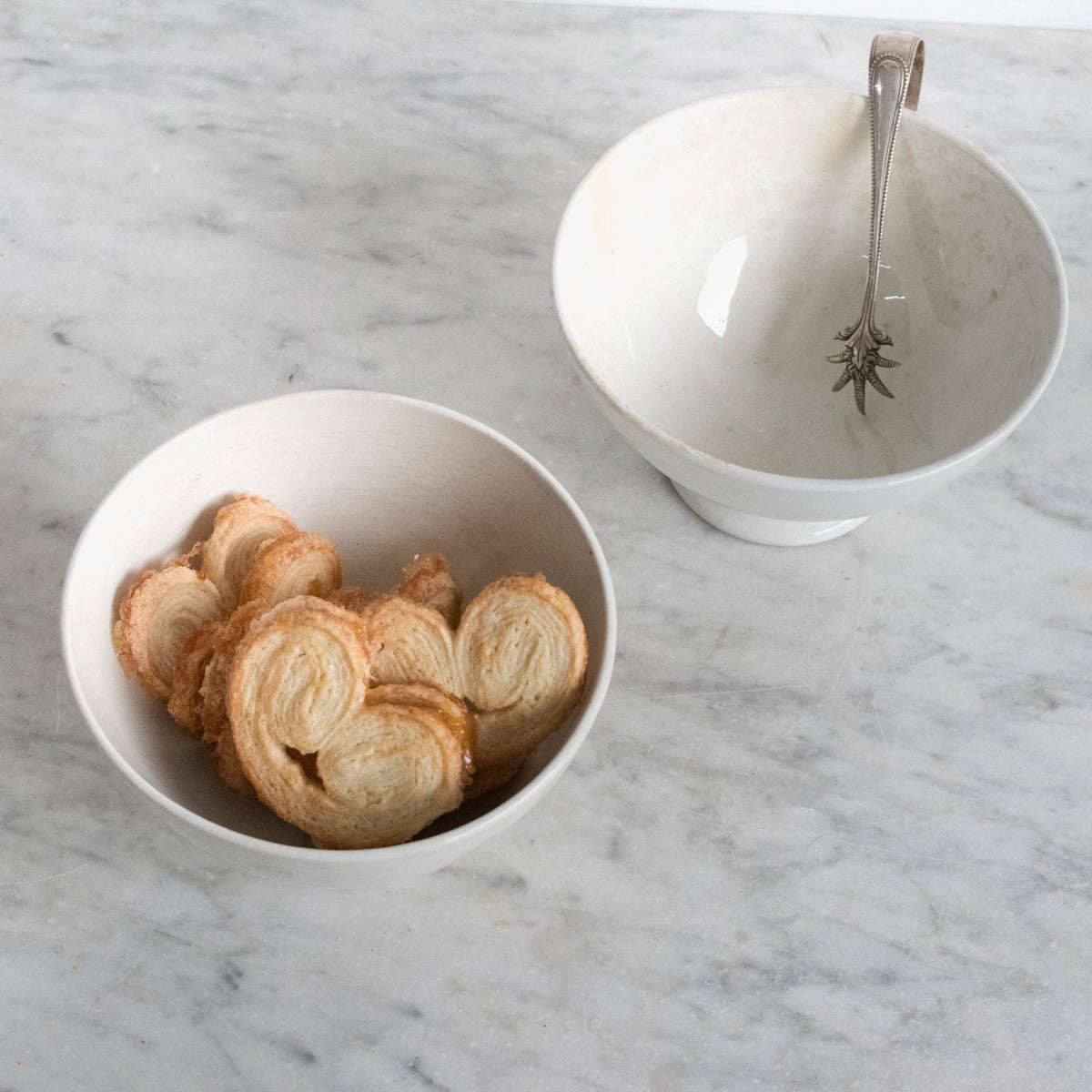 Pair Of Grande Ironstone Cafe Bowls - elsie green - The French Kitchen