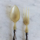 Pair of Horn and Silver Servers - elsie green - the french kitchen