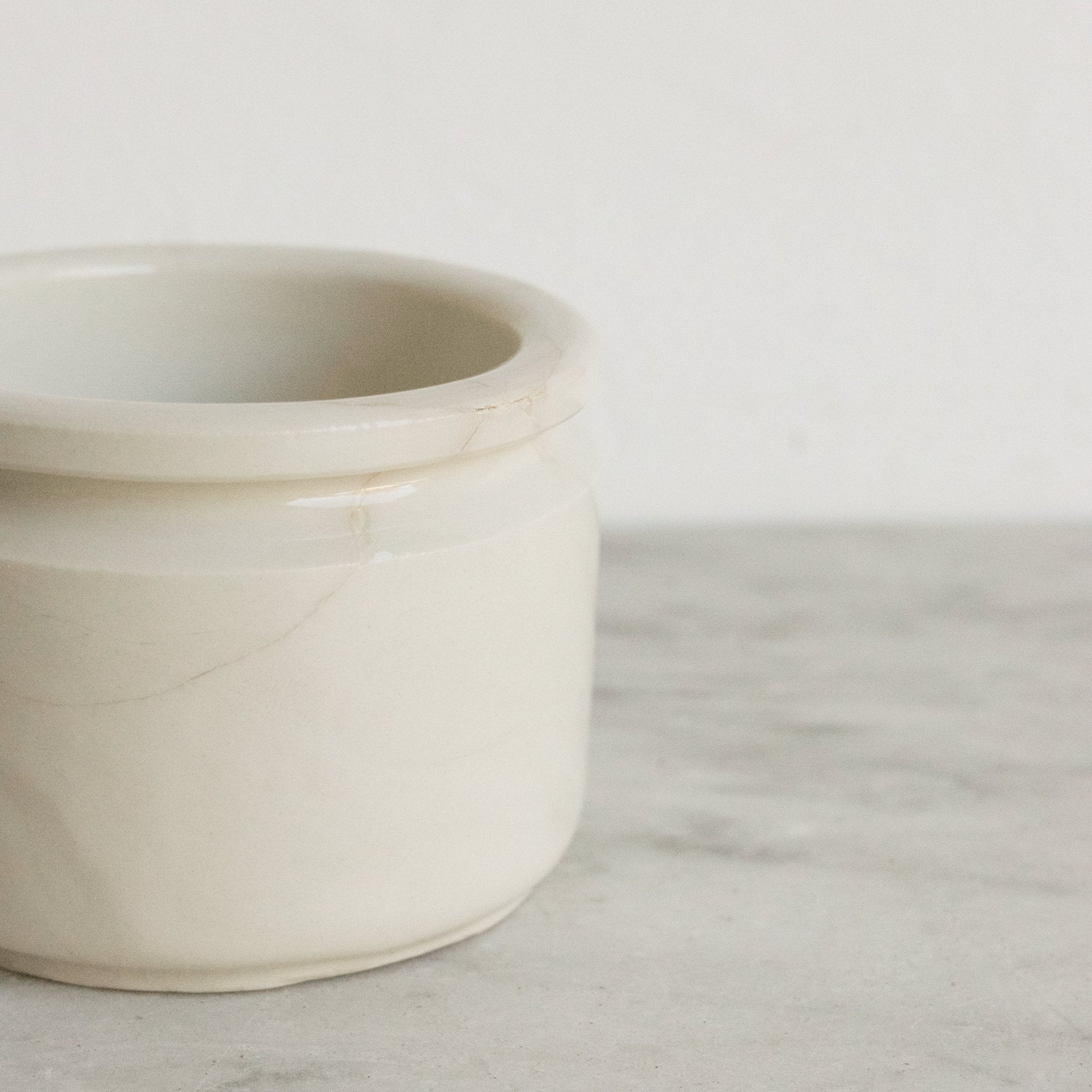 Pair Of Imprinted Yogurt Pots With Spoons - elsie green - The French Kitchen