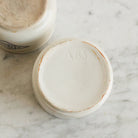 Pair Of Imprinted Yogurt Pots With Spoons - elsie green - The French Kitchen