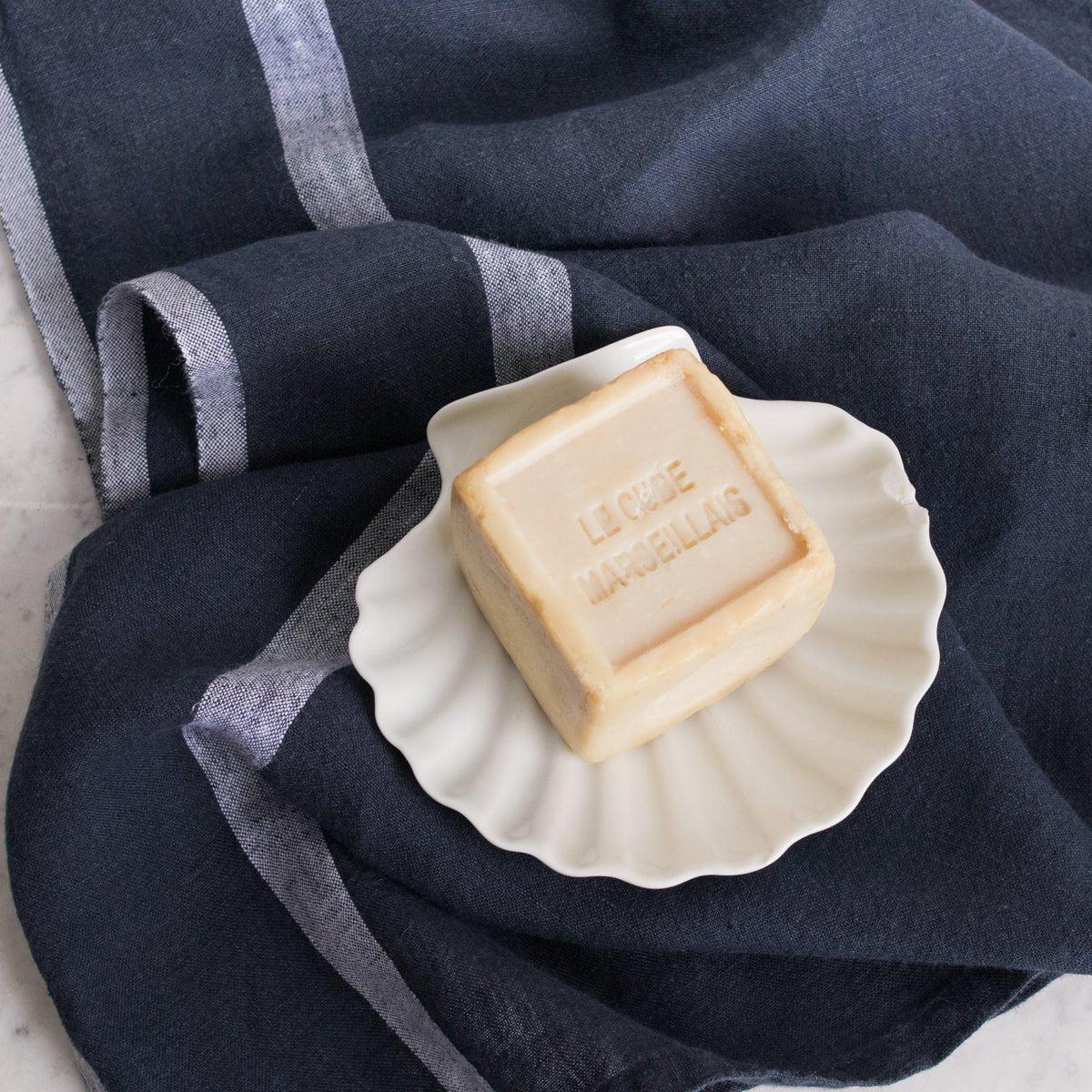 Pair of Laundered Linen Kitchen Towels - elsie green - textiles