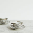 Pair Of Limoges Porcelain Teacups And Saucers - elsie green - The French Kitchen