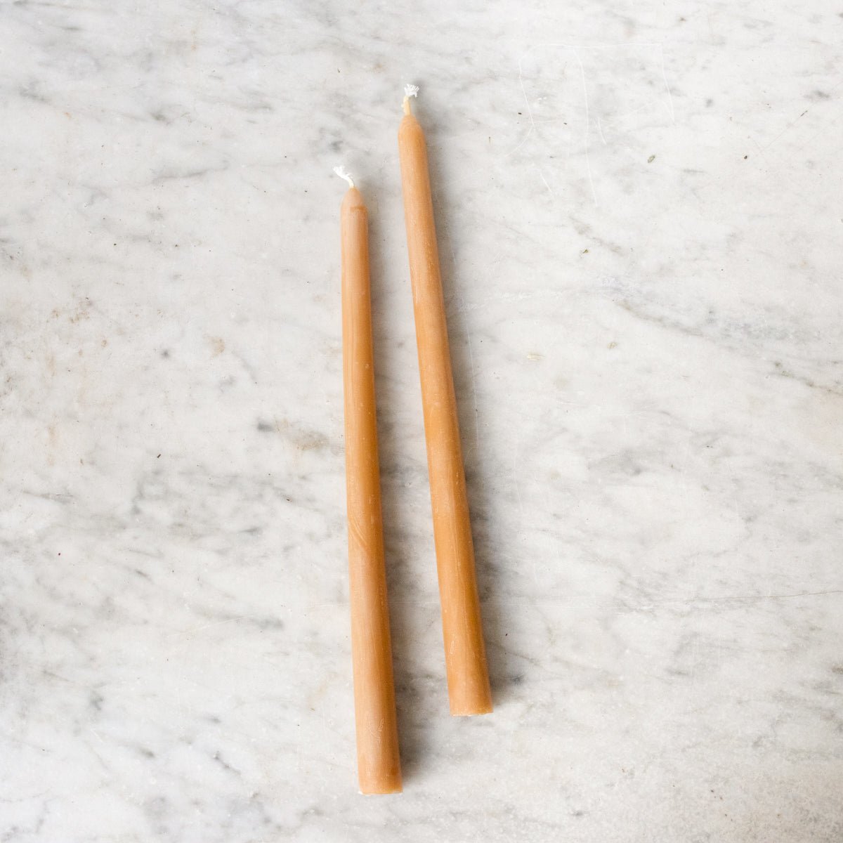 Pair of Long Every Day Beeswax Tapers - elsie green - Decor