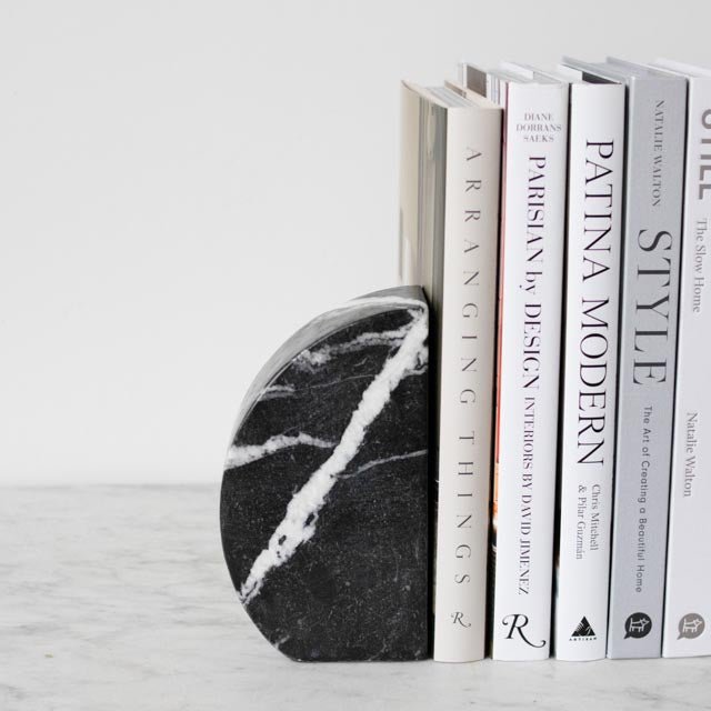Pair of Marble Bookends - elsie green - decor