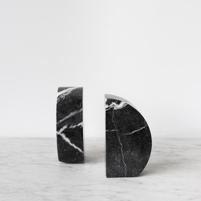 Pair of Marble Bookends - elsie green - decor