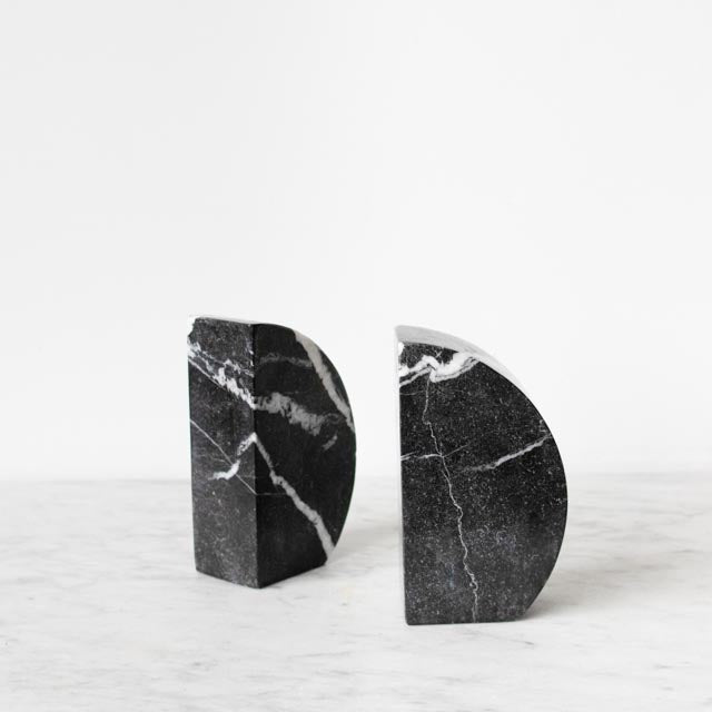 Pair of Marble Bookends - elsie green - decor