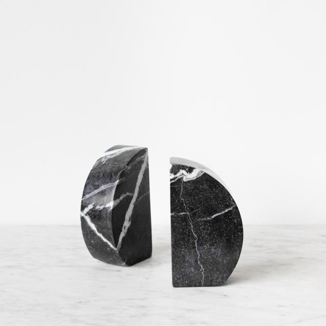 Pair of Marble Bookends - elsie green - decor