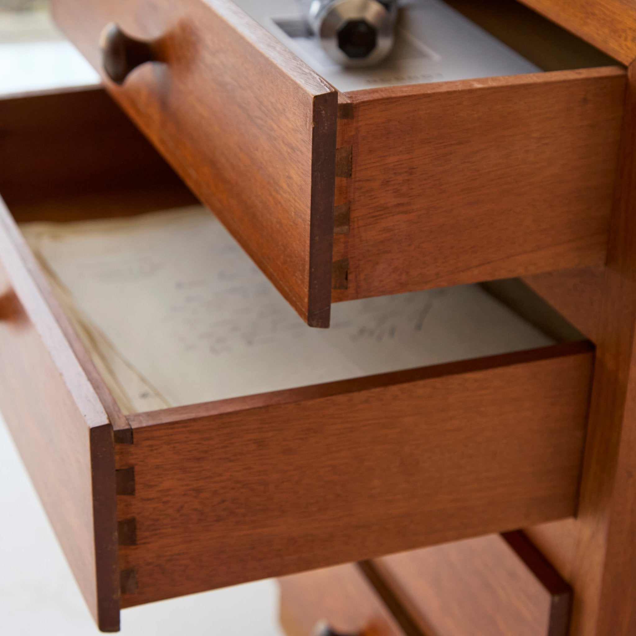 Pair of Mid-century Bedside Tables - elsie green - furniture