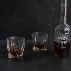 Pair Of Mid - Century Crystal Bar Glasses - elsie green - The French Kitchen