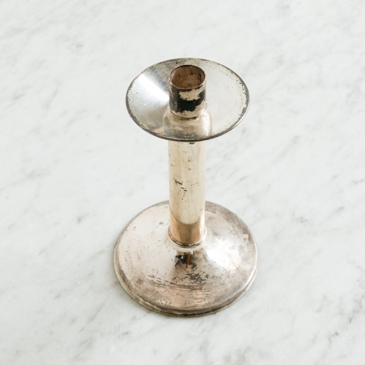 Pair Of Mid - Century Silver Candlesticks - elsie green - Decor