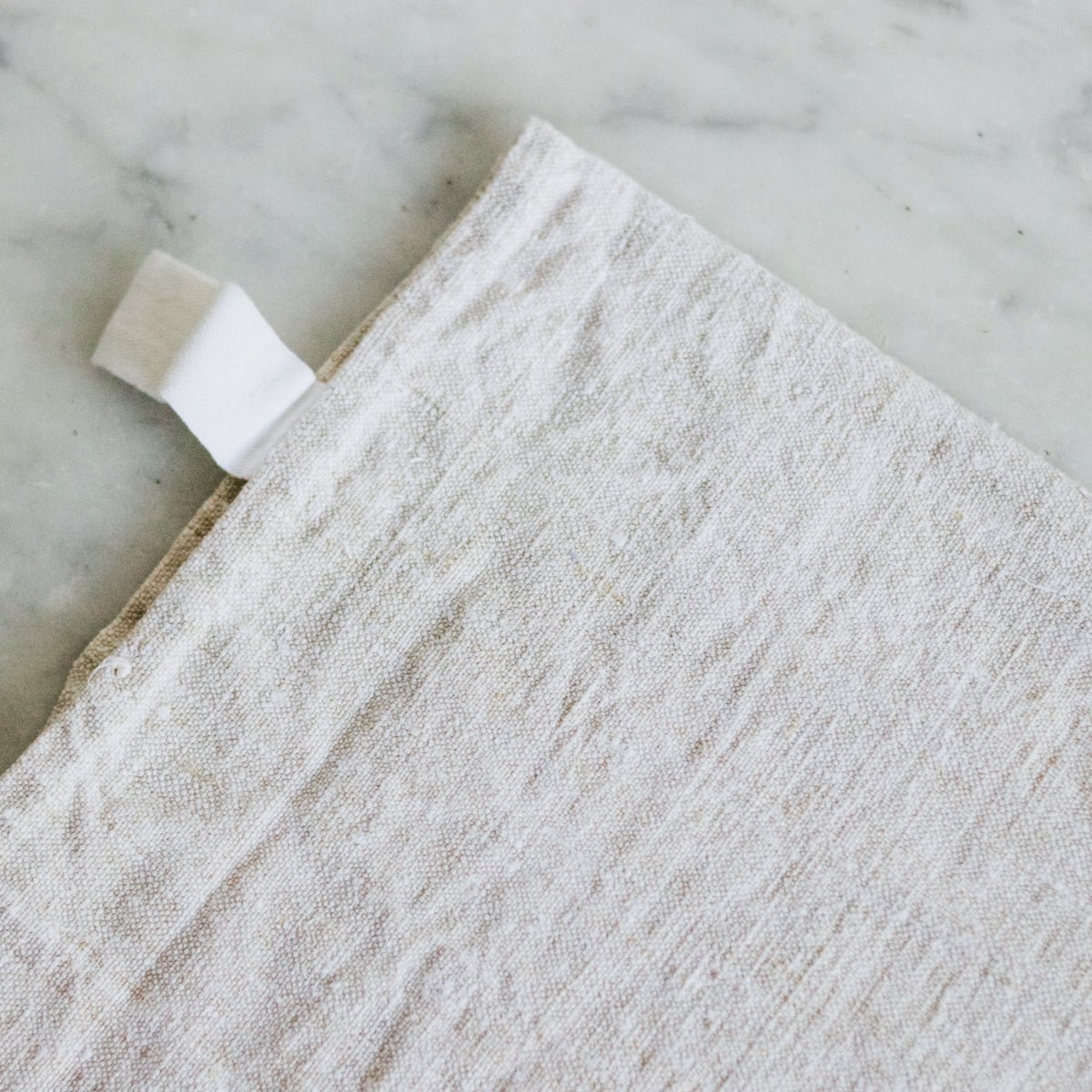 Pair of Monogrammed Linen Kitchen Towels - elsie green - textiles