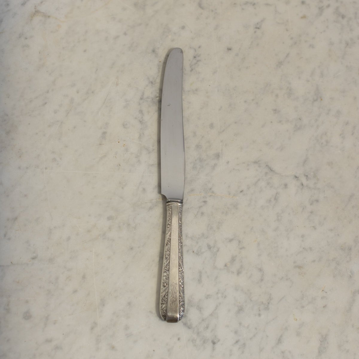 Pair of Monogrammed Sterling Dinner Knives | The Patrick Orbe Collection - elsie green - the french kitchen
