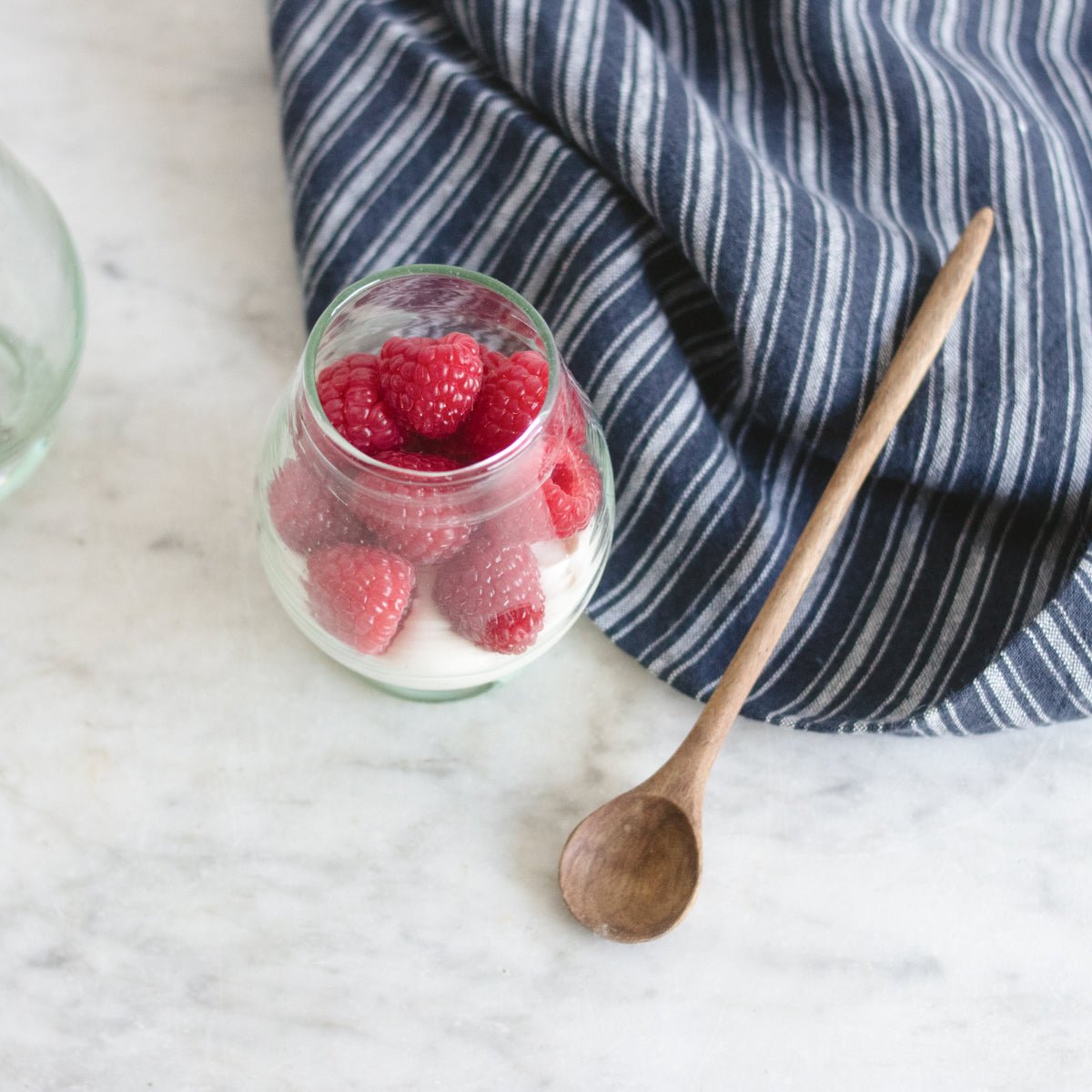 Pair of Moroccan Mango Glasses with Walnut Spoons - elsie green - the french kitchen