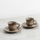 Pair of Niderviller Tolède Demitasse Cups & Saucers - elsie green - the french kitchen
