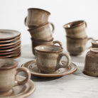 Pair of Niderviller Tolède Demitasse Cups & Saucers - elsie green - the french kitchen