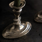 Pair of Oval Silver Candlesticks | The Patrick Orbe Collection - elsie green - decor