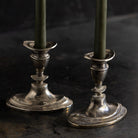 Pair of Oval Silver Candlesticks | The Patrick Orbe Collection - elsie green - decor