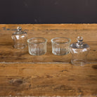 Pair of Petite Butter Keepers with Silver Spreaders - elsie green - the french kitchen