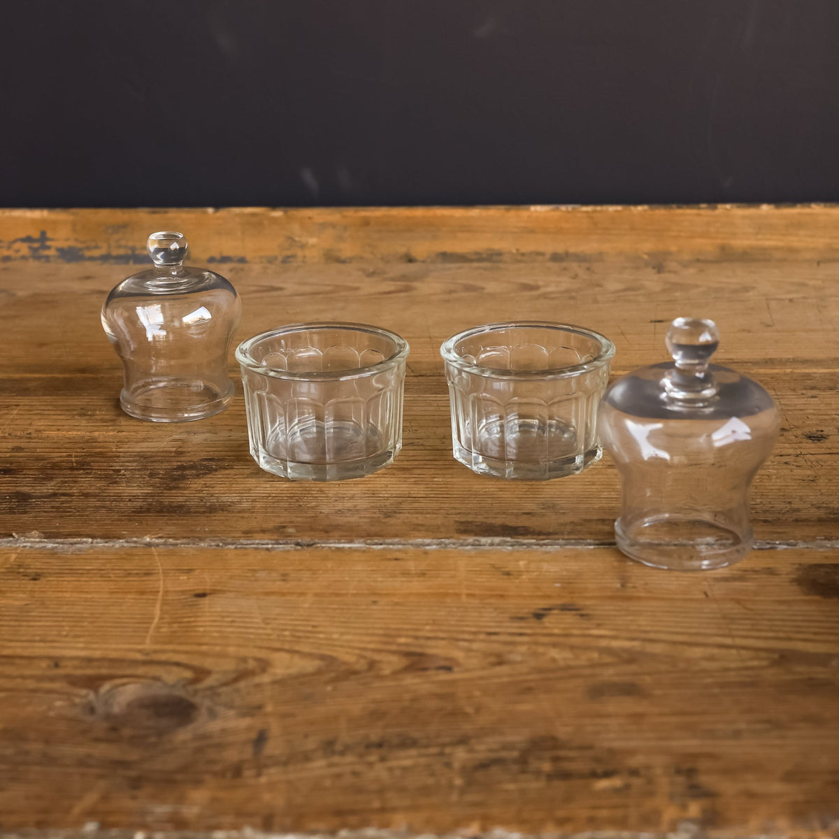 Pair of Petite Butter Keepers with Silver Spreaders - elsie green - the french kitchen