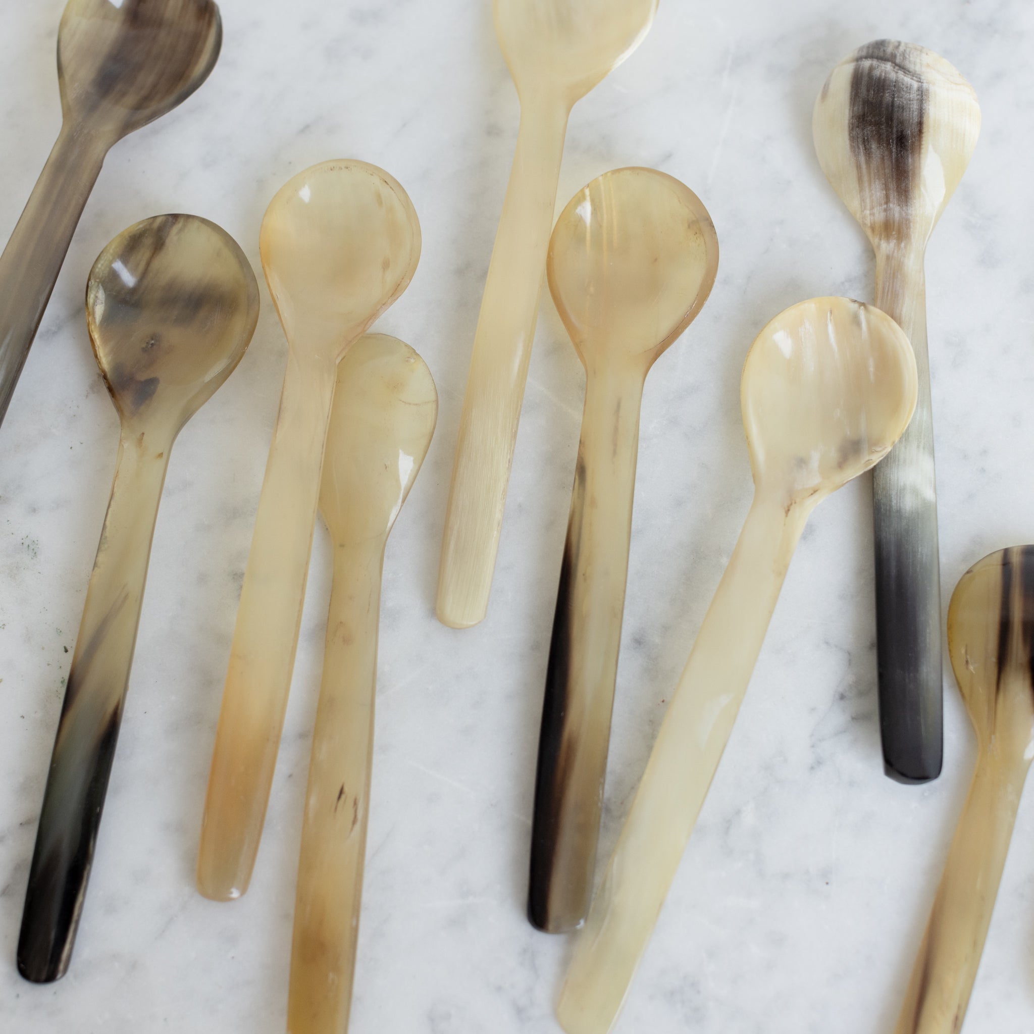 Pair of Petite Horn Utensils - elsie green - the french kitchen