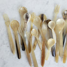 Pair of Petite Horn Utensils - elsie green - the french kitchen