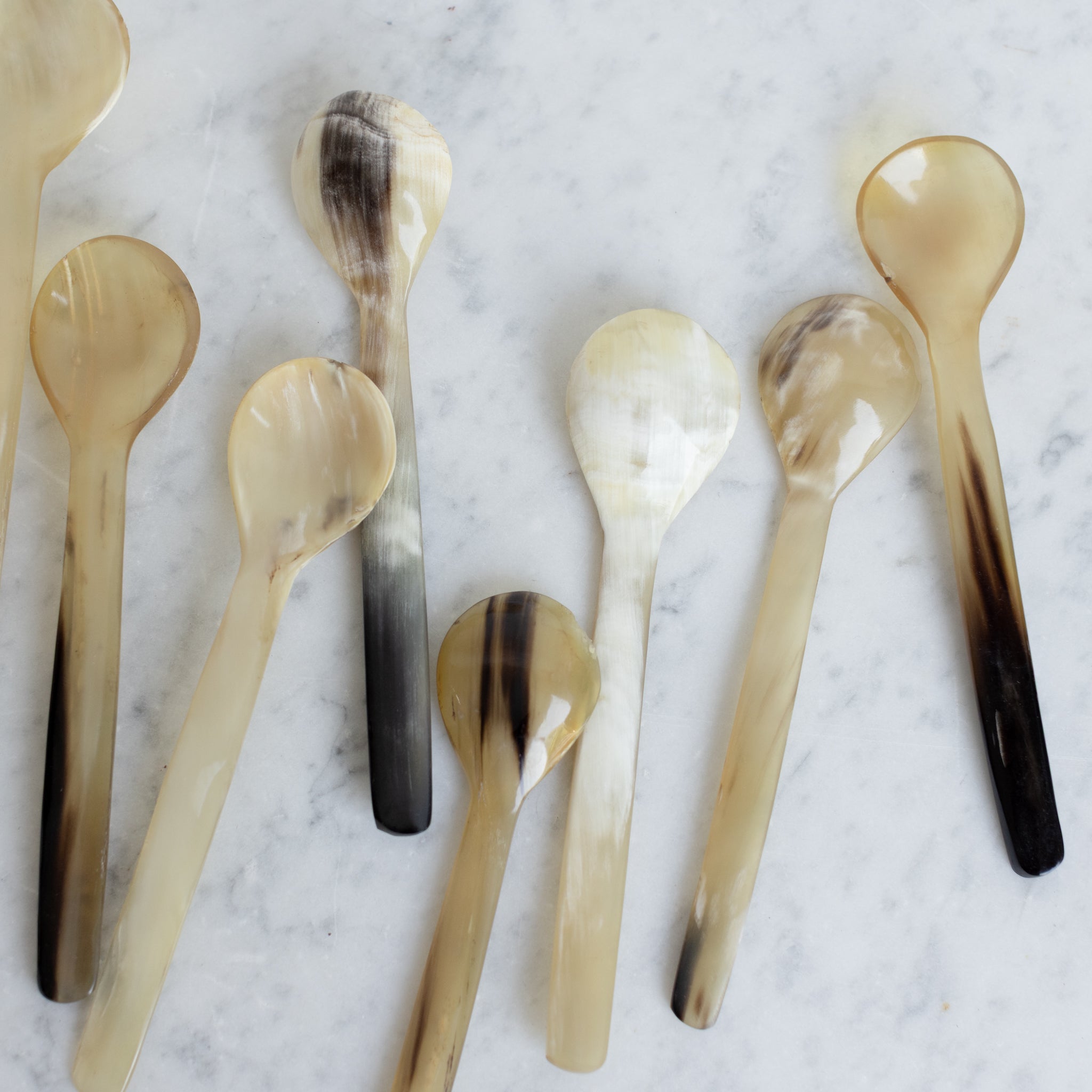 Pair of Petite Horn Utensils - elsie green - the french kitchen