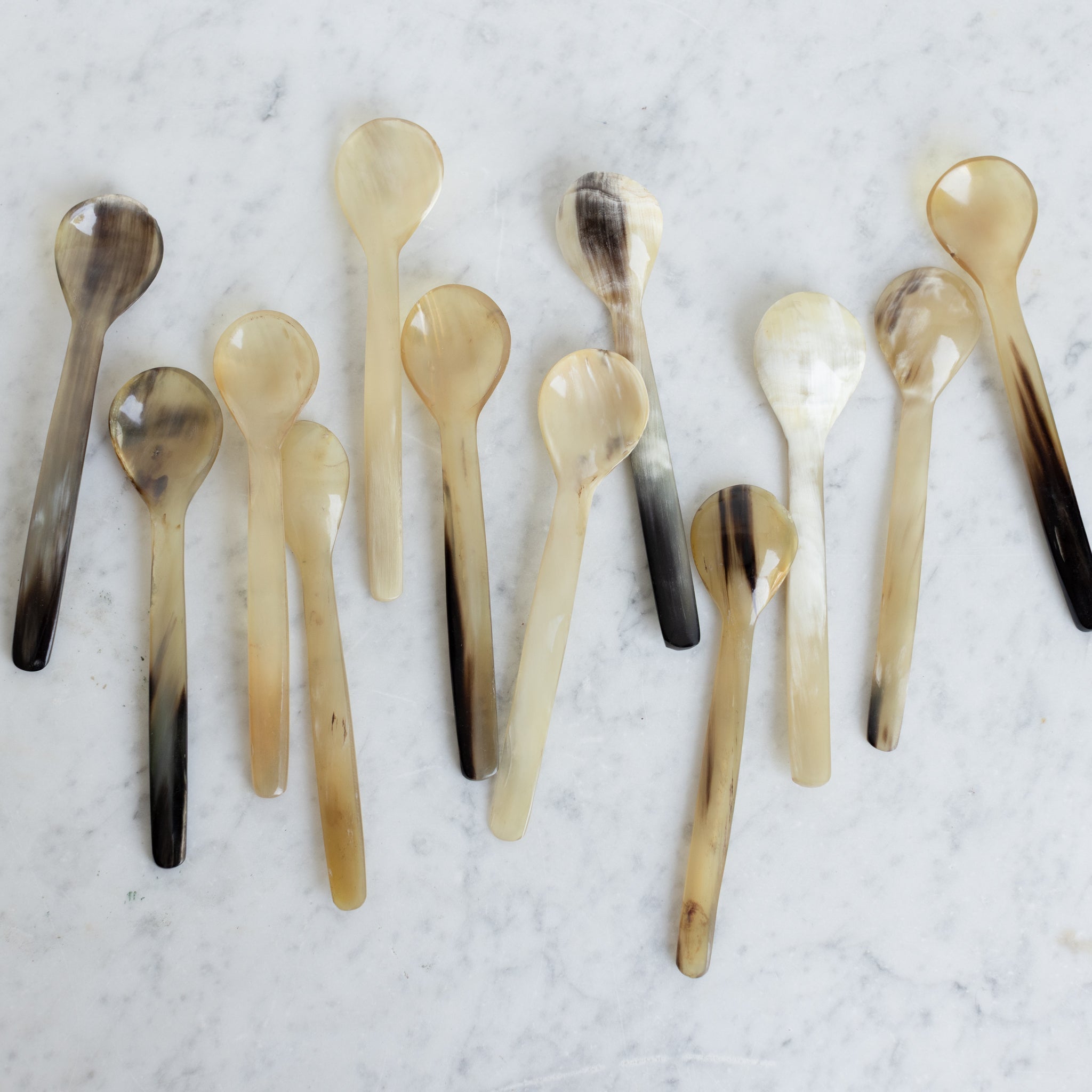 Pair of Petite Horn Utensils - elsie green - the french kitchen