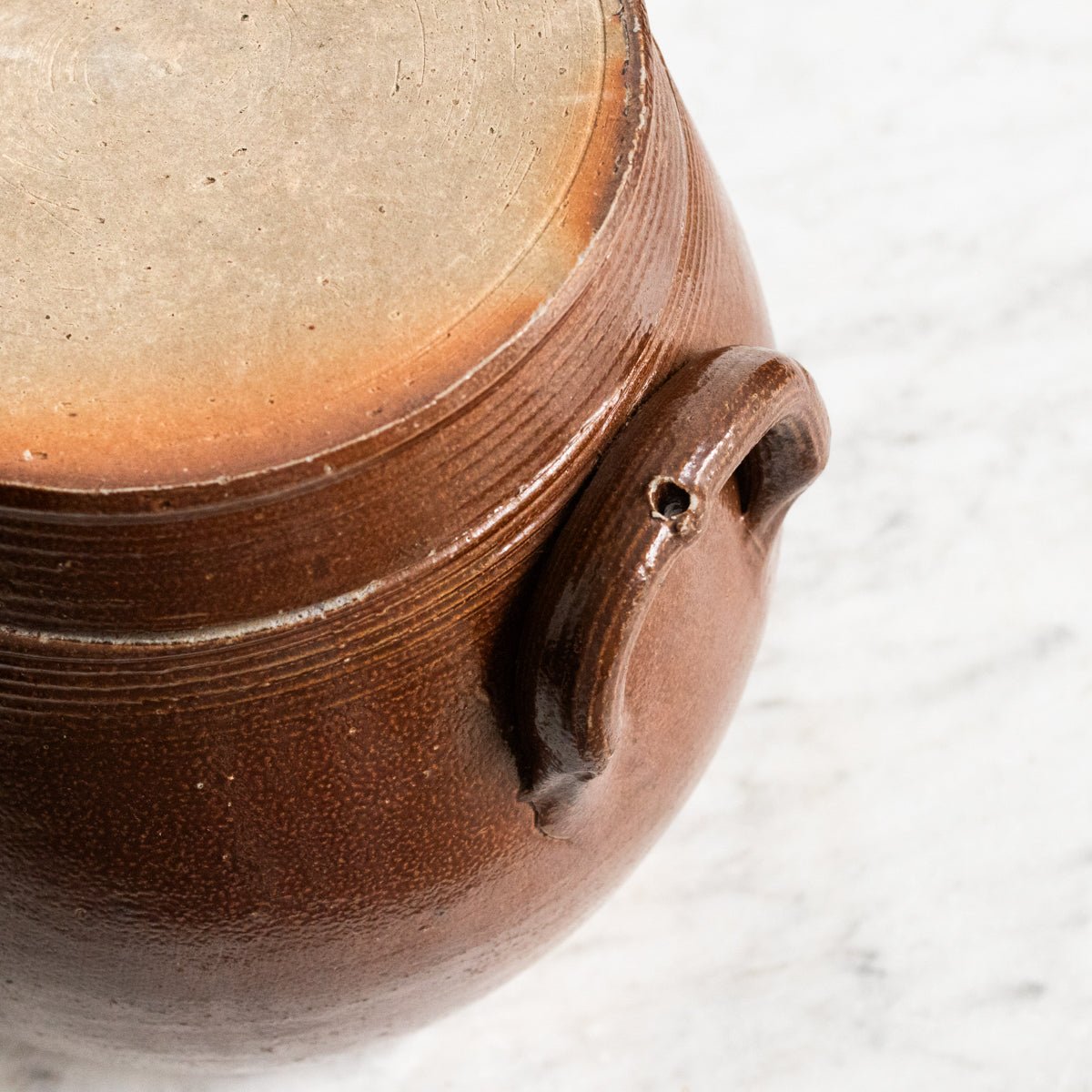 Pair Of Petite Stoneware Crocks | Brown - elsie green - The French Kitchen