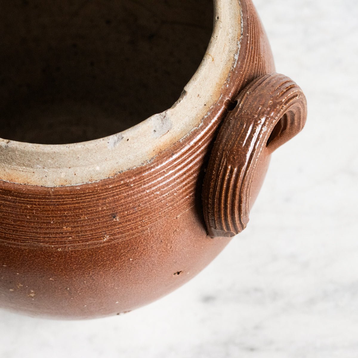 Pair Of Petite Stoneware Crocks | Brown - elsie green - The French Kitchen