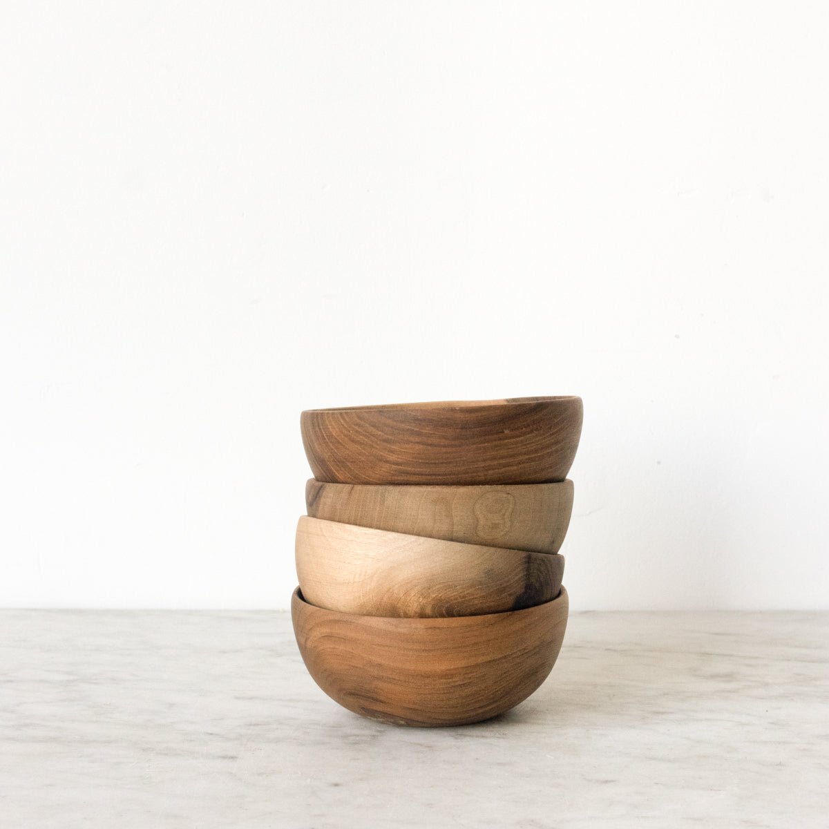 Pair Of Petite Wood Bowls - elsie green - The French Kitchen