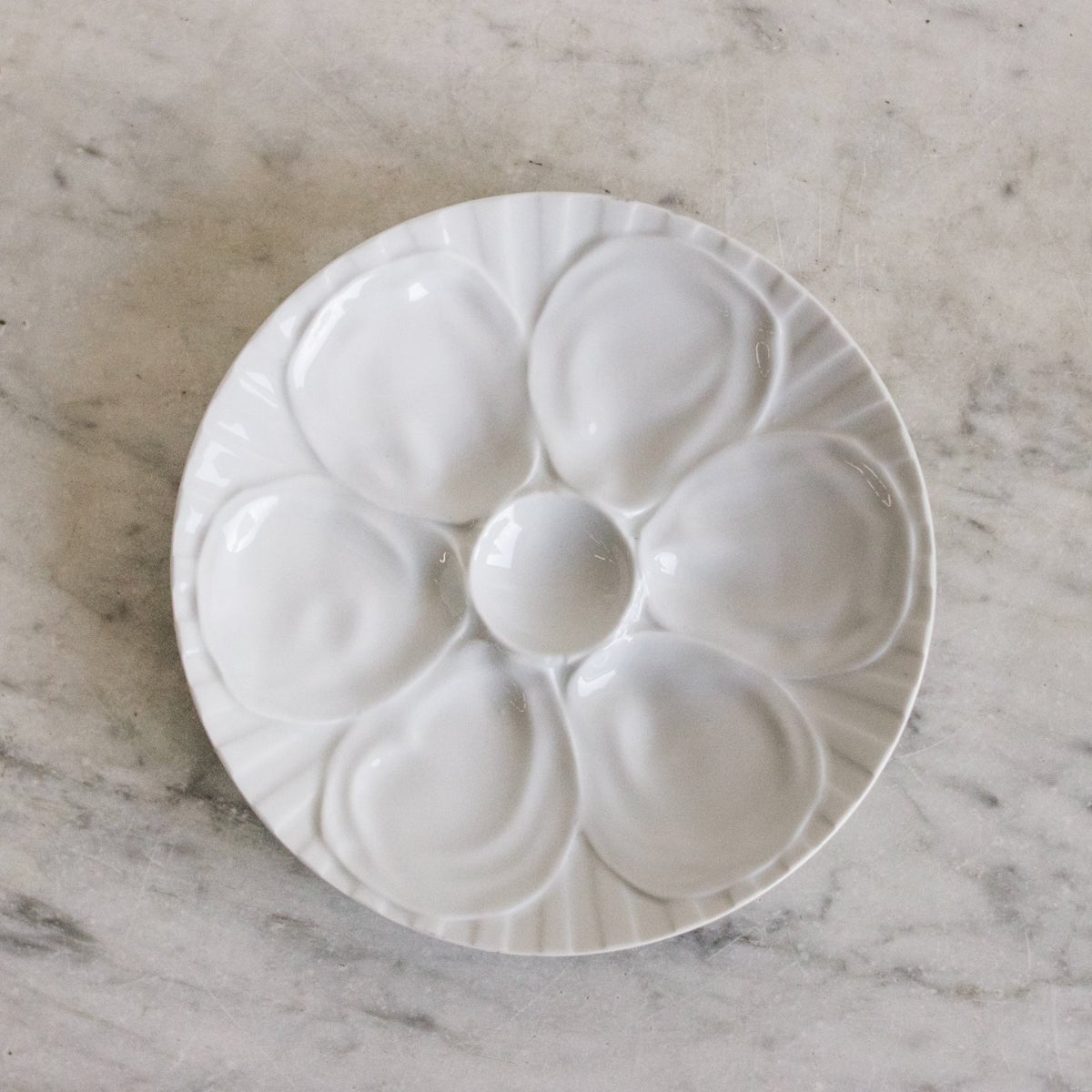 Pair of Pillyvuyt Oyster Plates - elsie green - The French Kitchen