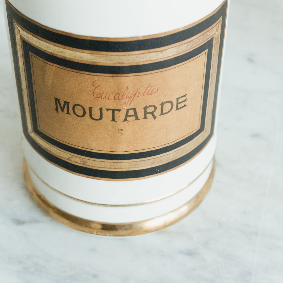 Pair of Porcelain Apothecary Canisters - elsie green - decor