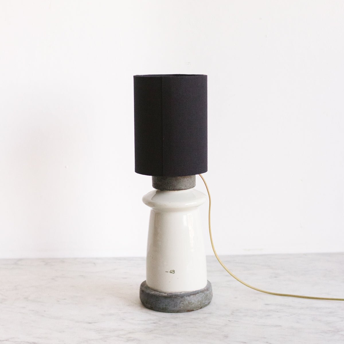 Pair of Porcelain Insulator Lamps - elsie green - decor