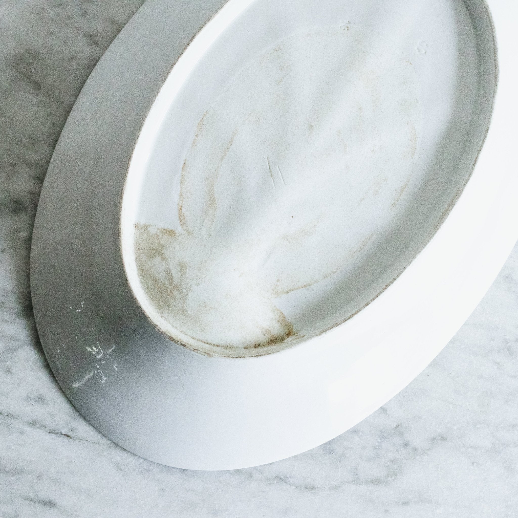 Pair Of Porcelain Meat Platters - elsie green - The French Kitchen