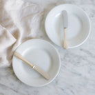 Pair of Porcelain Plates with Hotel Silver Spreaders - elsie green - the french kitchen