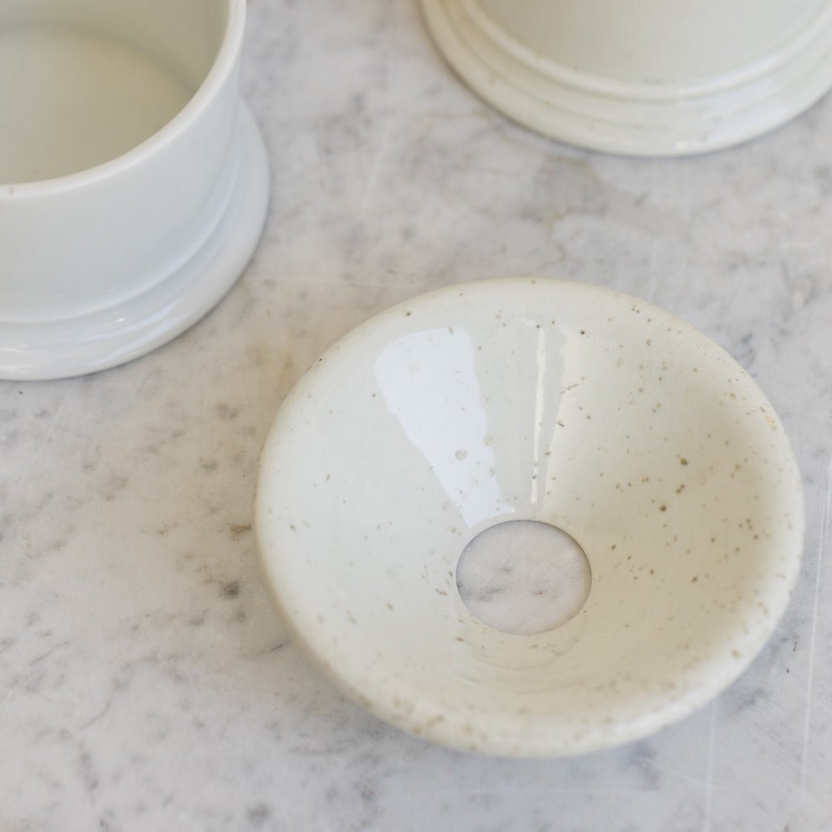 Pair of Porcelain Shaving Mugs - elsie green - the french kitchen
