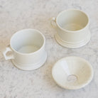 Pair of Porcelain Shaving Mugs - elsie green - the french kitchen