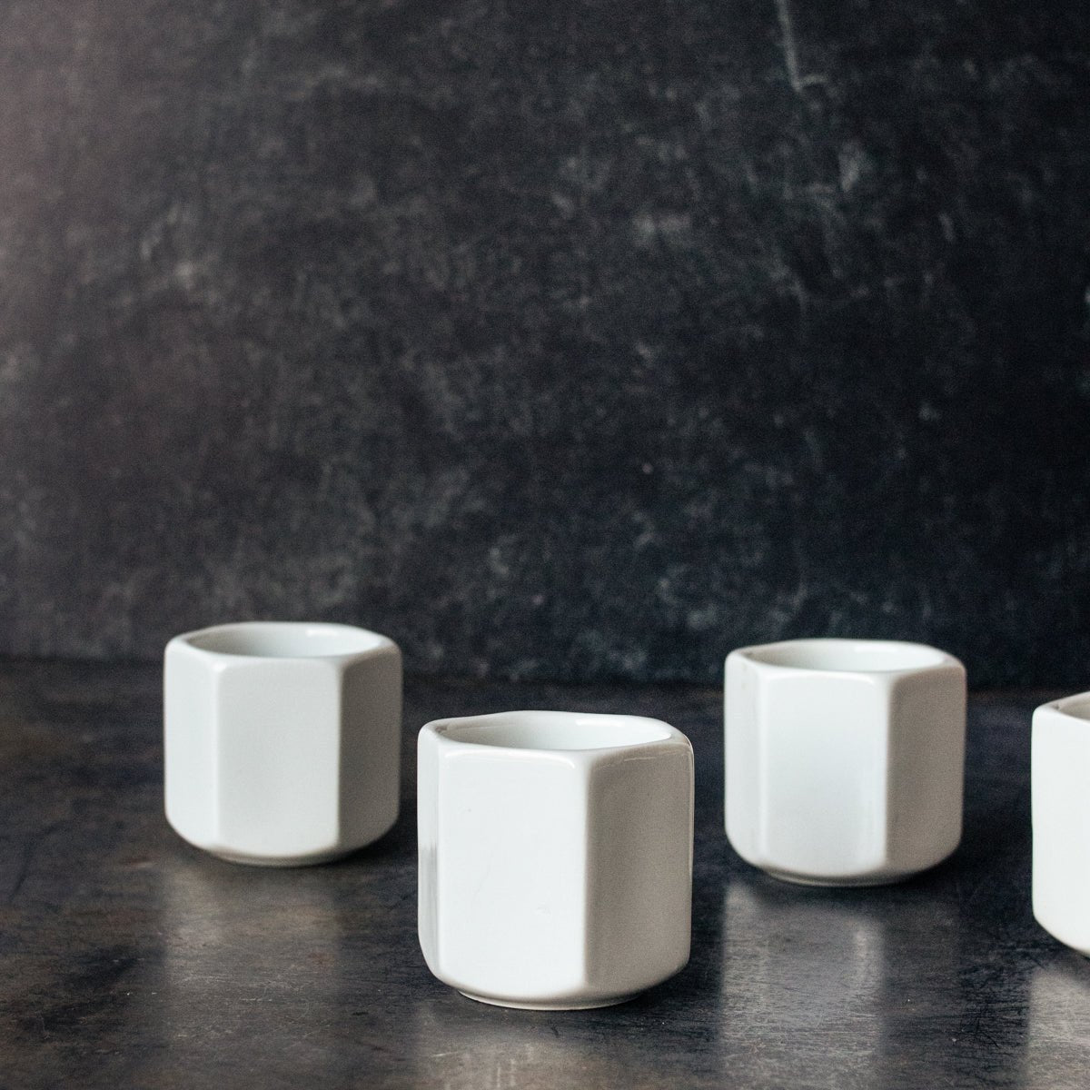 Pair of Porcelain Yogurt Pots - elsie green - French Kitchen