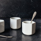 Pair of Porcelain Yogurt Pots - elsie green - French Kitchen