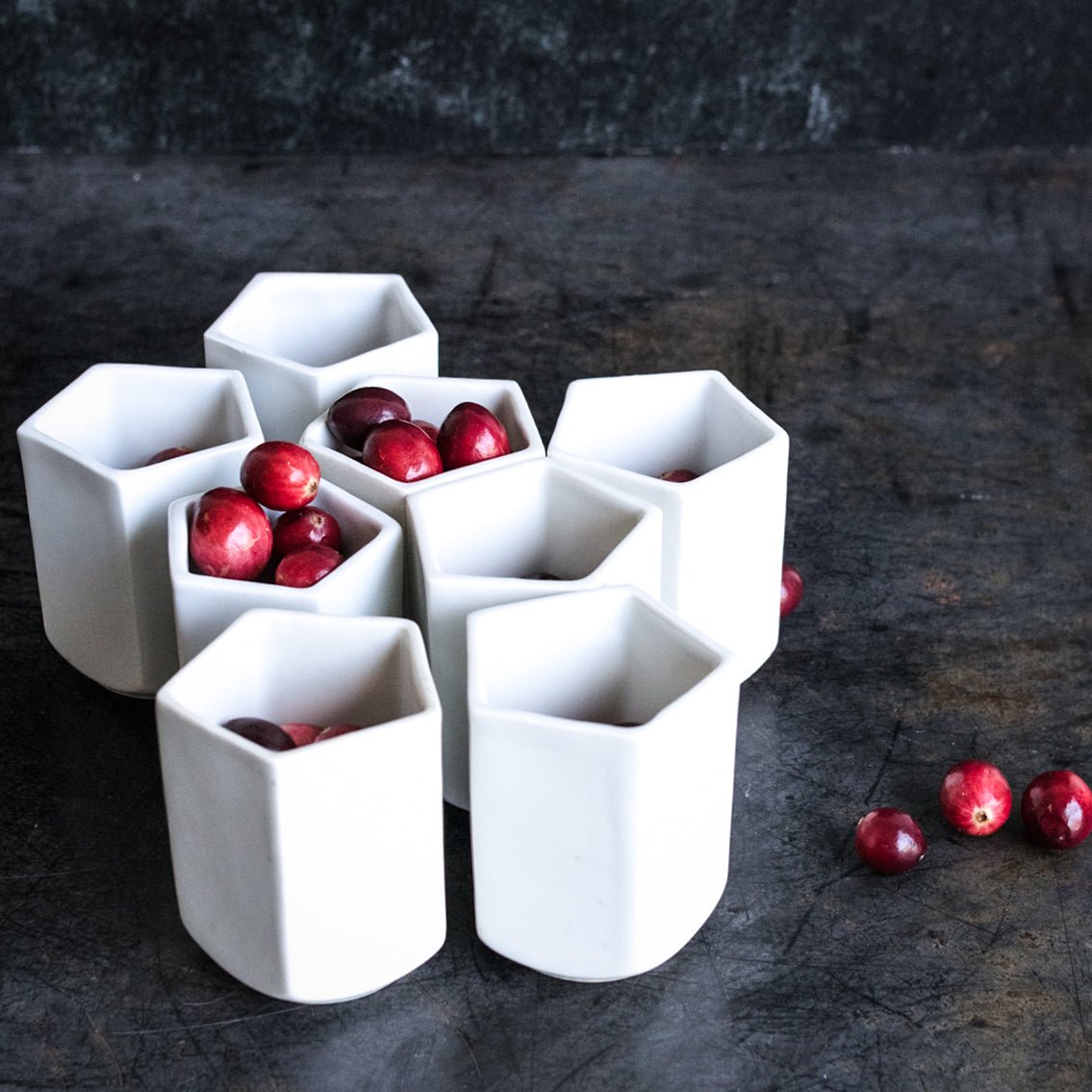 Pair Of Porcelain Yogurt Pots - elsie green - The French Kitchen