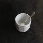 Pair of Porcelain Yogurt Pots with Demitasse Spoons - elsie green - the french kitchen