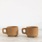 Pair of Rhoda Ceram Sandstone Mugs - elsie green - the french kitchen