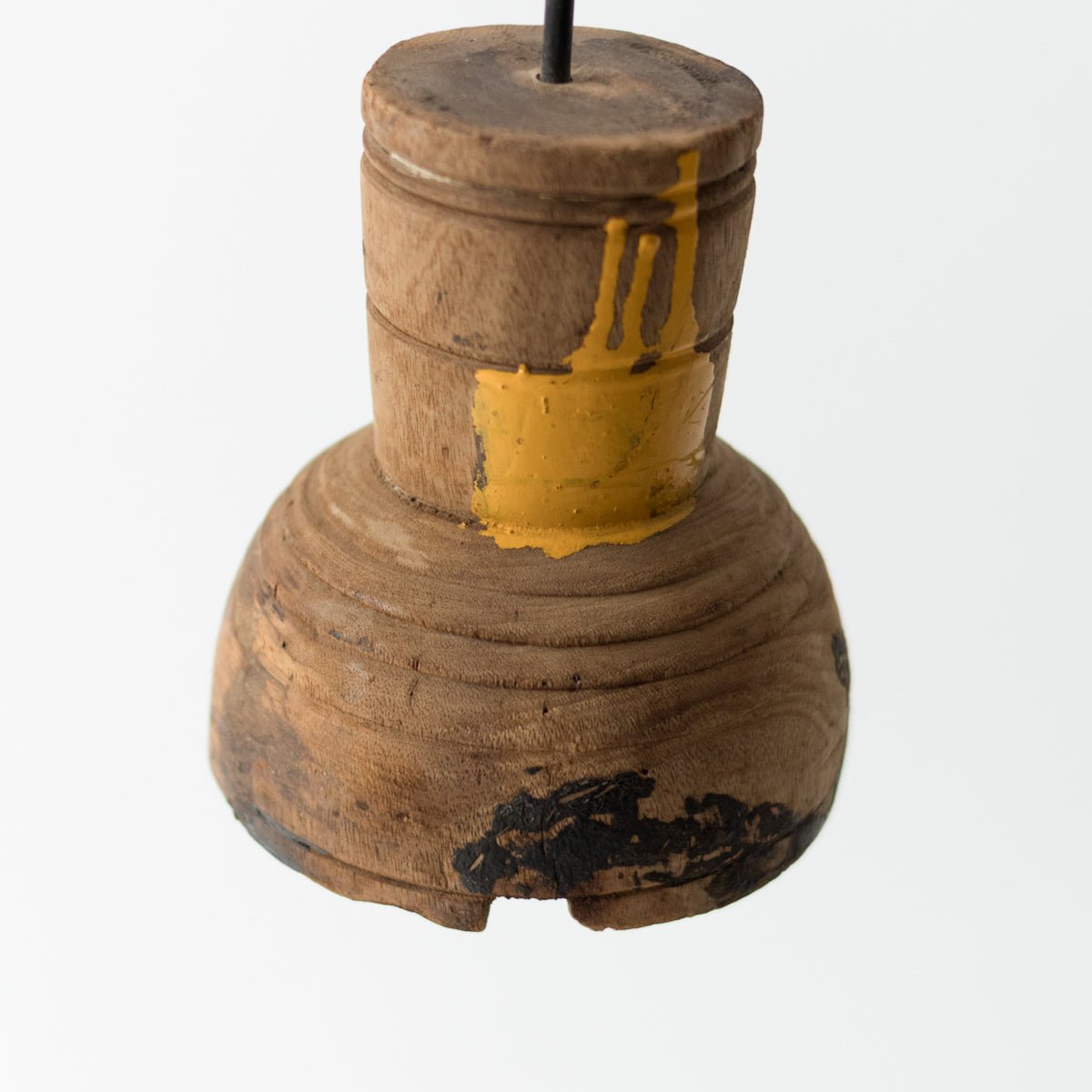 Pair of Rustic Wood Pendants - elsie green - decor