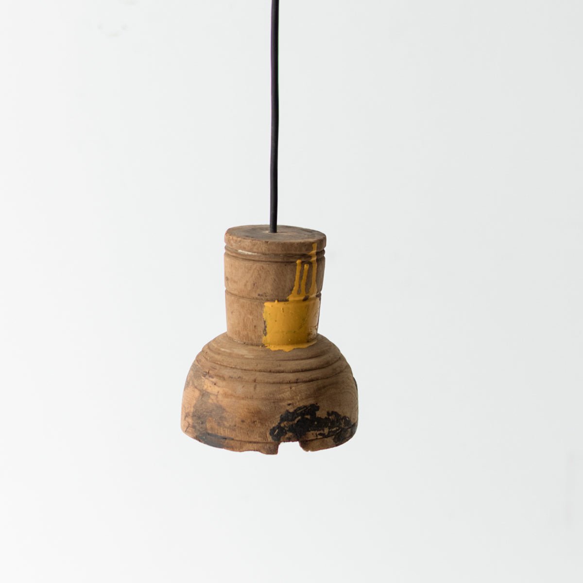 Pair of Rustic Wood Pendants - elsie green - decor