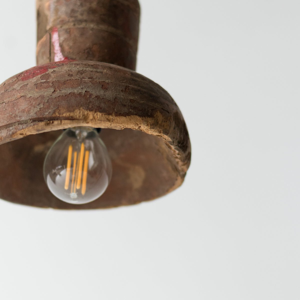 Pair of Rustic Wood Pendants - elsie green - decor