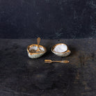 Pair of Shell Salt Cellars & Salt Spoons - elsie green - the french kitchen